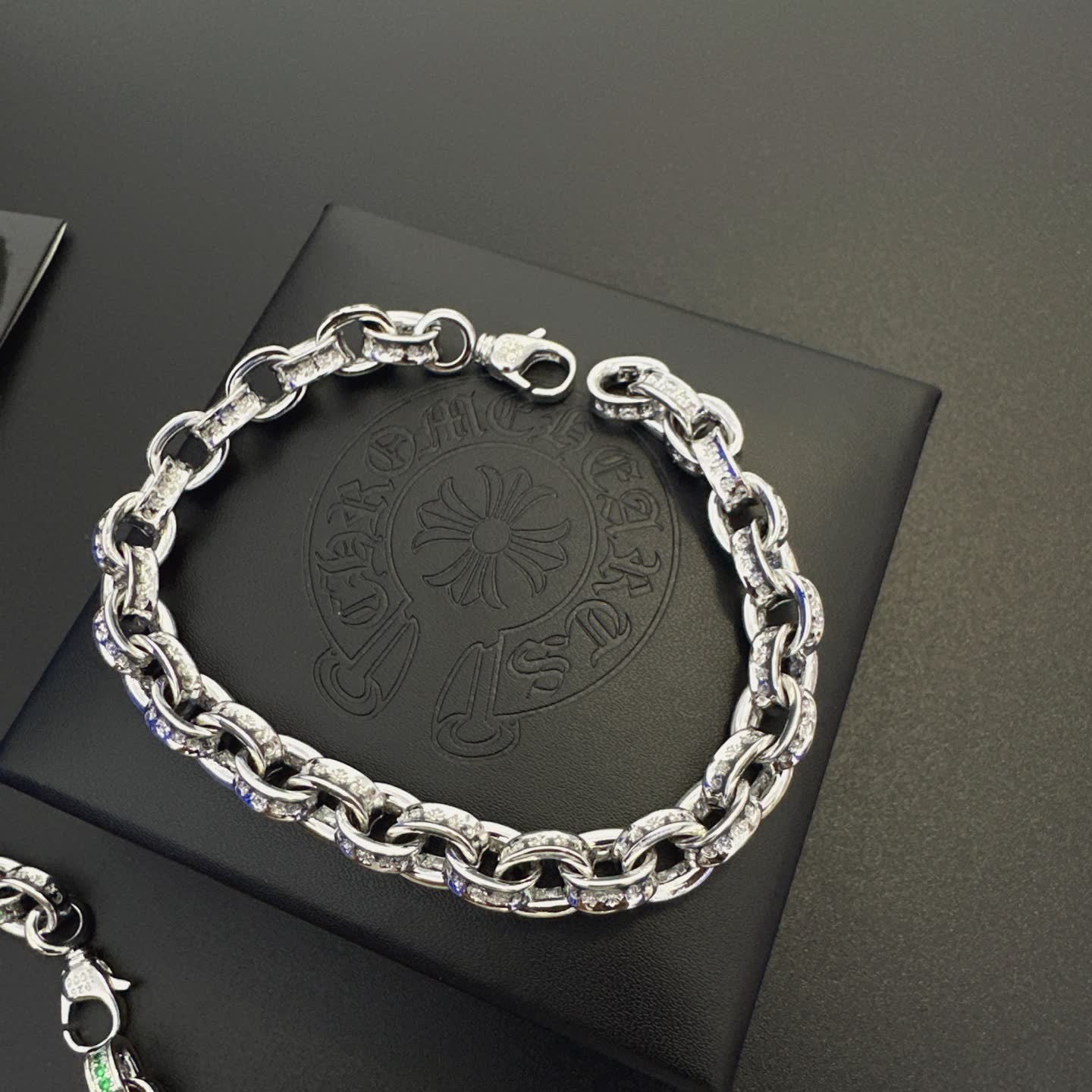 Chrome Hearts Chromatic Heart Silver Bracelet